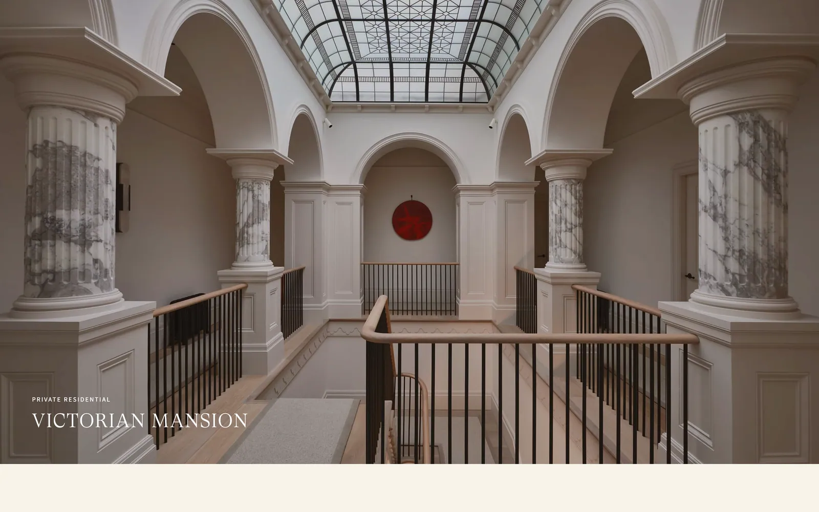 Bernard London, an interior architecture studio site built to carry a premium portfolio